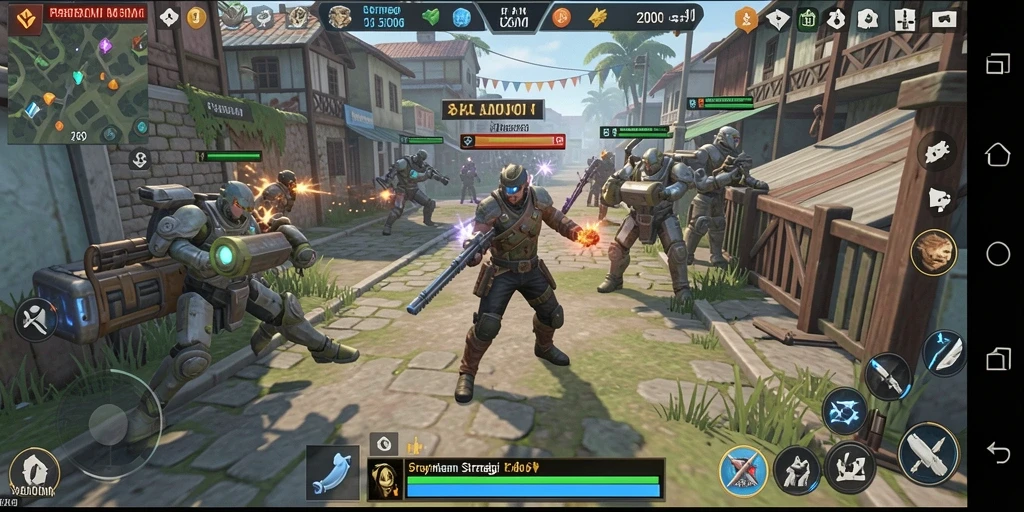 Tampilan gameplay menarik dari A200M yang menampilkan strategi intens.