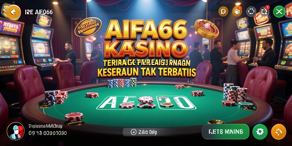 Screenshot utama AIFA66 menampilkan gameplay Kasino yang mendebarkan.