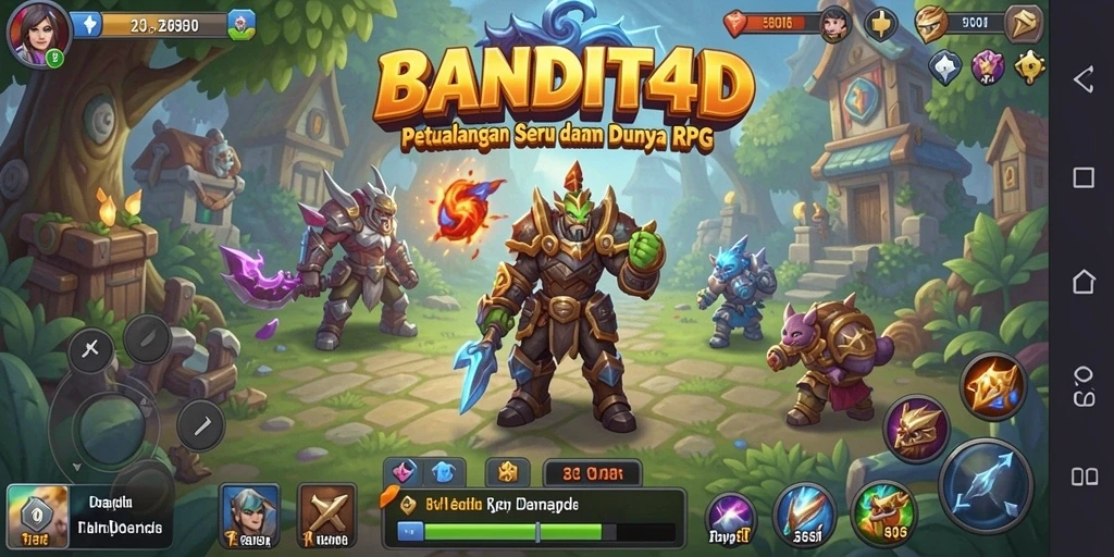 Tangkapan layar BANDIT4D menampilkan aksi seru di dunia RPG yang megah.