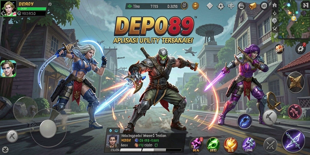 Tampilan screenshot utama DEPO89 yang menunjukkan antarmuka aplikasi Utility yang ramah pengguna.