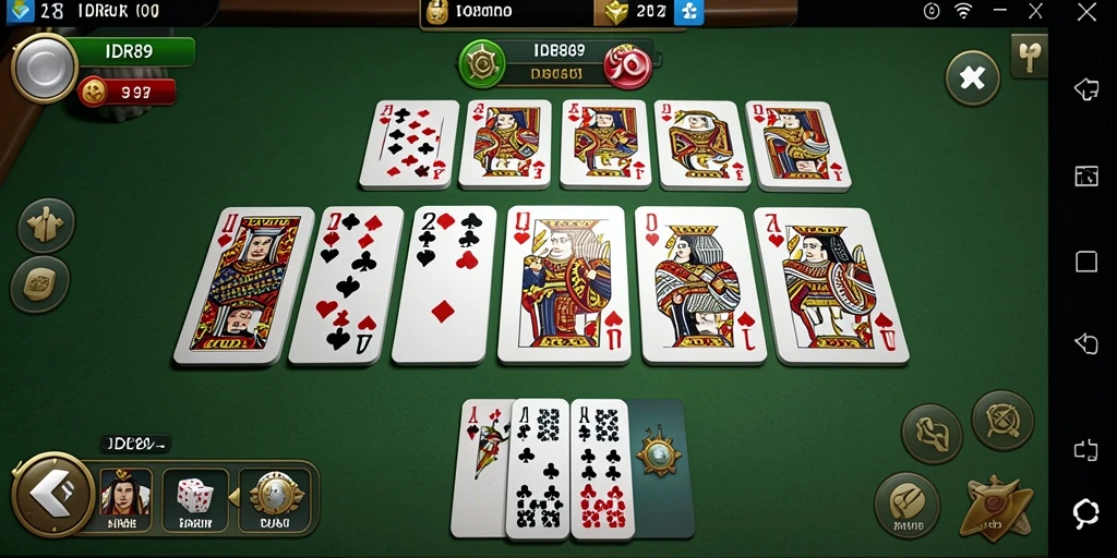 Screenshot gameplay <strong>IDR89</strong> menunjukkan keseruan bermain Domino secara online.