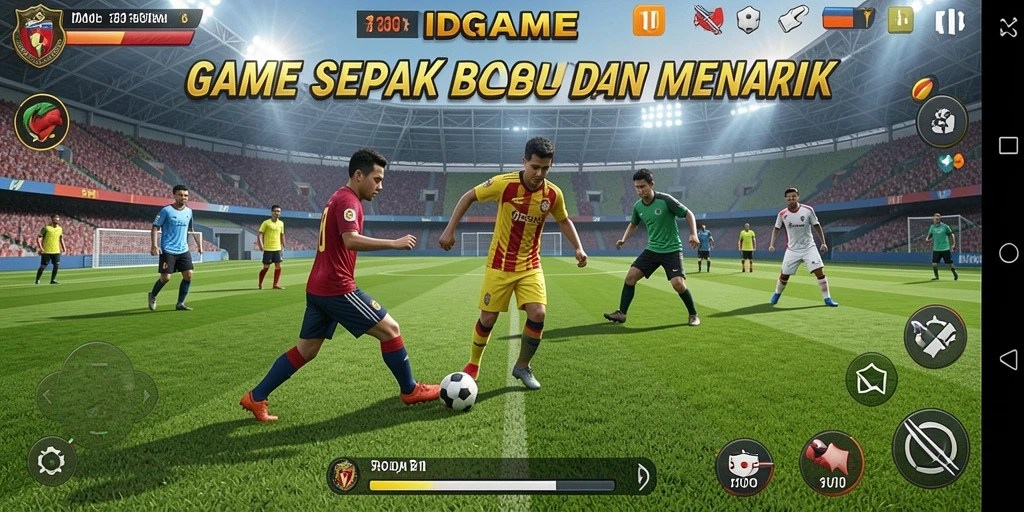 Screenshot gameplay IDRGAME yang menampilkan aksi seru di lapangan.