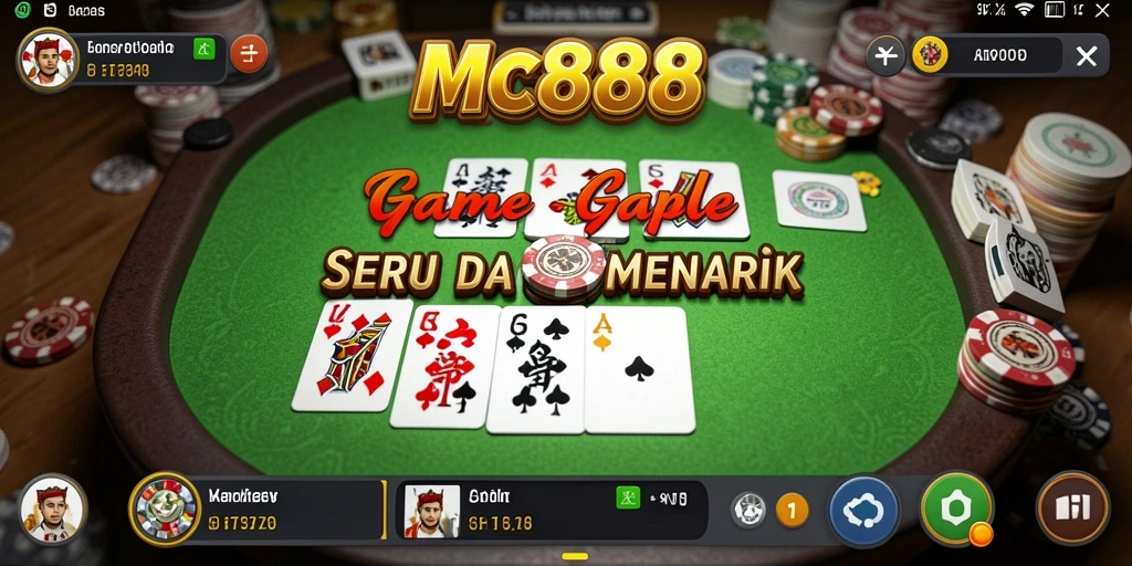 Tangkapan layar gameplay seru dari game Gaple MC888.
