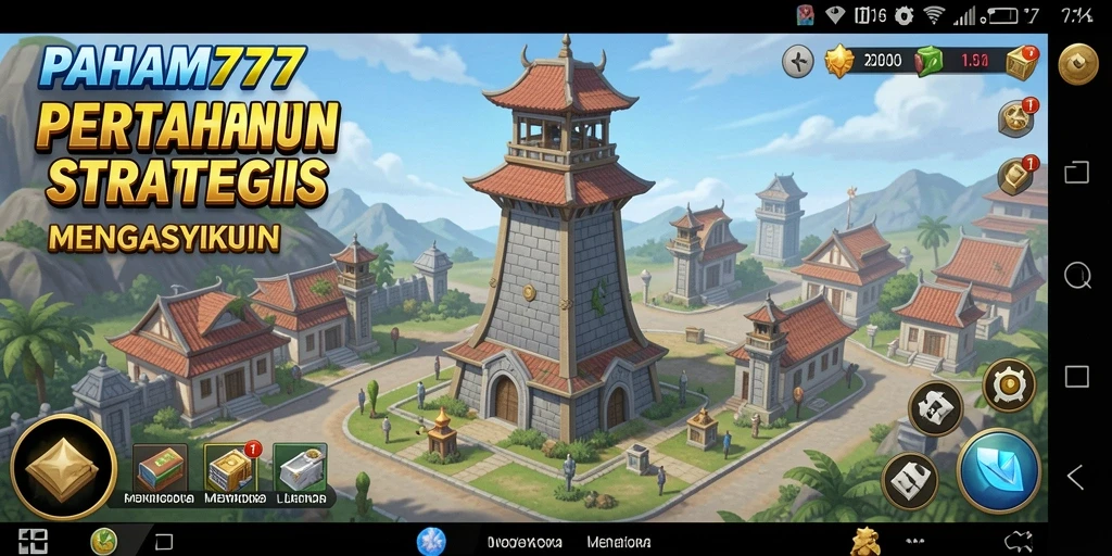 Tampilan gameplay seru PAHAM777 di Tower Defense.
