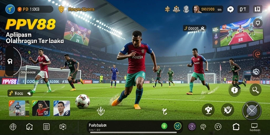 Tampilan gameplay PPV88 yang menampilkan statistik dan analisis olahraga.