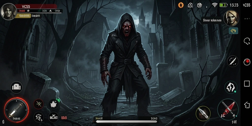 Screenshot menampilkan momen mencekam dalam gameplay VC55.
